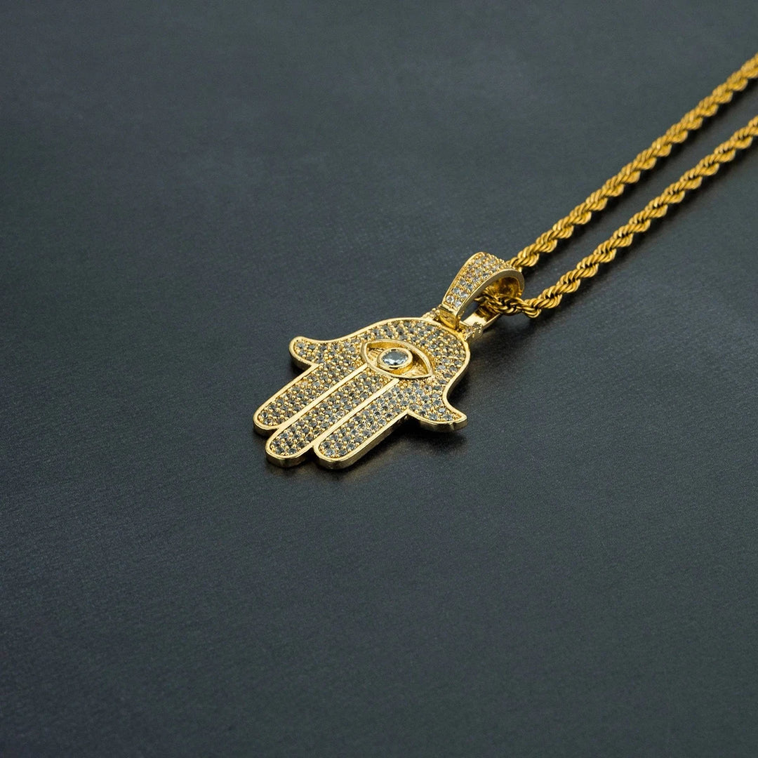 DUBSS - Iced Hamsa Pendant