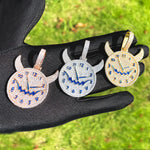 Load image into Gallery viewer, DUBSS - Iced Out Evil Clock Pendant
