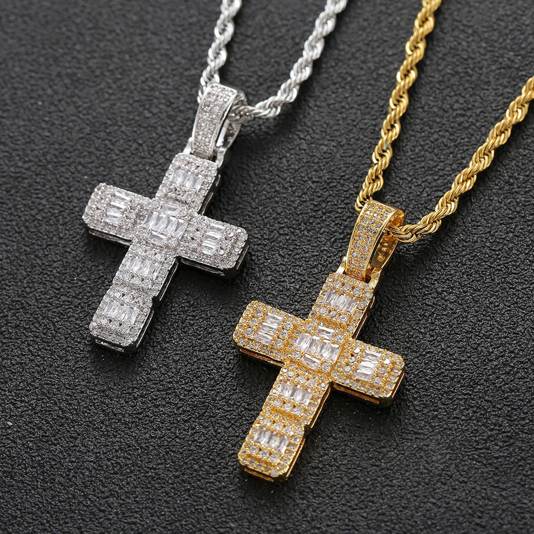 DUBSS - Iced Out OG Baguette Cross Pendant