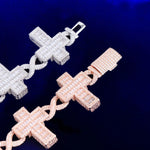 Load image into Gallery viewer, DUBSS - Iced Out Infinity Cross Chain
