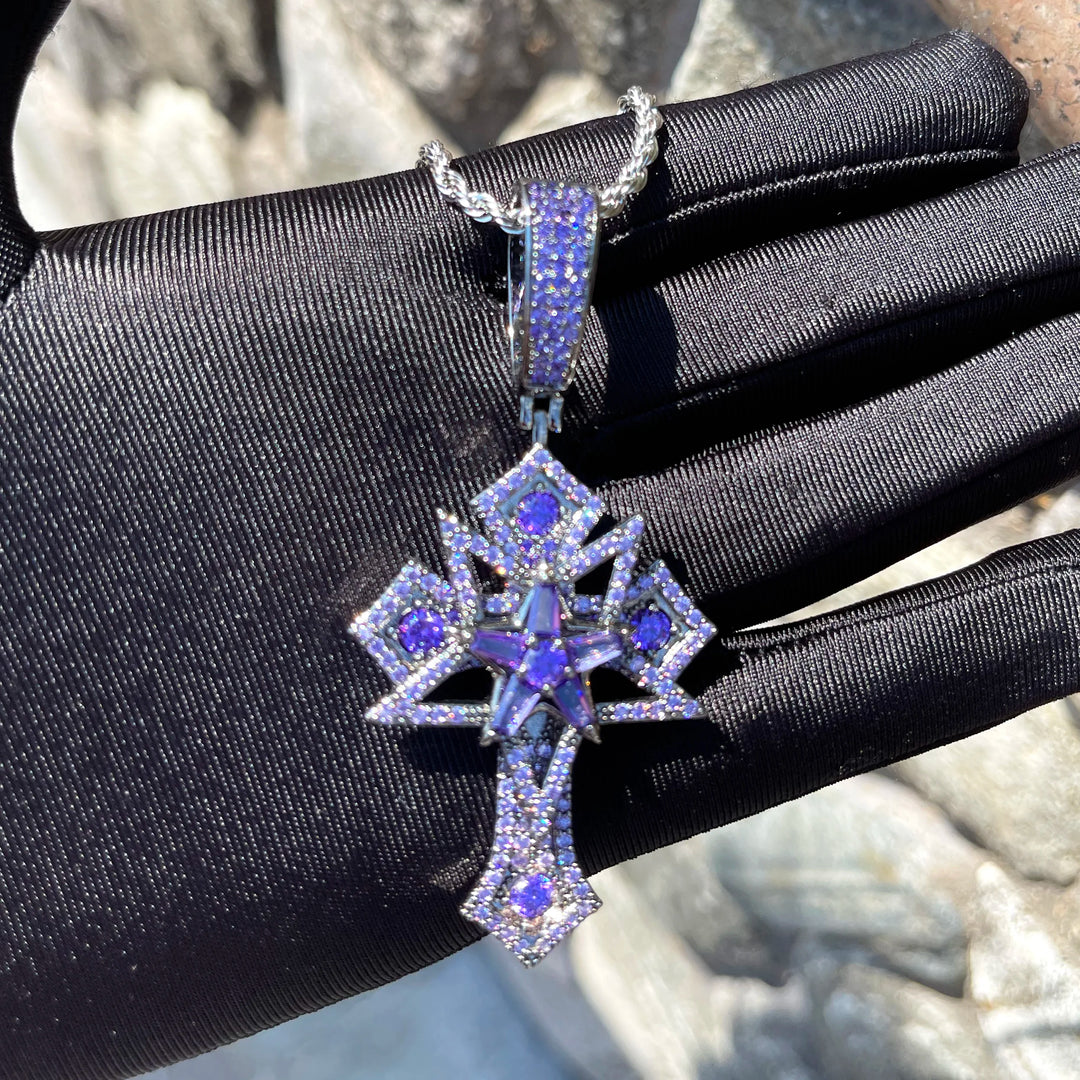 DUBSS - Iced Out Star Cross Pendant