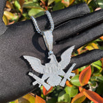 Load image into Gallery viewer, DUBSS - Iced Out Eagle Gang Prong Pendant
