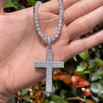 Load image into Gallery viewer, DUBSS - Iced Out Honor Cross Pendant
