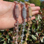 DUBSS - Iced Out Gold Ball Cross Chain