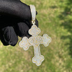 Load image into Gallery viewer, DUBSS - Iced Out Heart Cross Pendant
