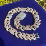 Load image into Gallery viewer, DUBSS - Iced Out Multicolor Cuban Chain
