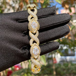 Load image into Gallery viewer, DUBSS - Iced Out Shape 8 Eye Cuban Bracelet
