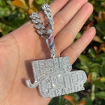 Load image into Gallery viewer, DUBSS - Iced Out Jesus Gifted Hands Pendant
