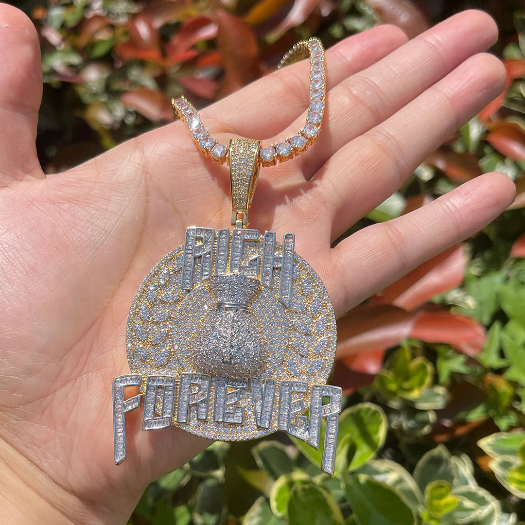 DUBSS - Iced Out Rich Forever Money Bag Pendant