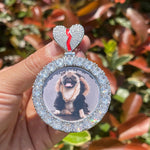 Load image into Gallery viewer, DUBSS - Custom Round Broken Heart Photo Pendant
