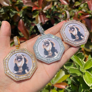 DUBSS - Custom Polygon Solid Photo Pendant
