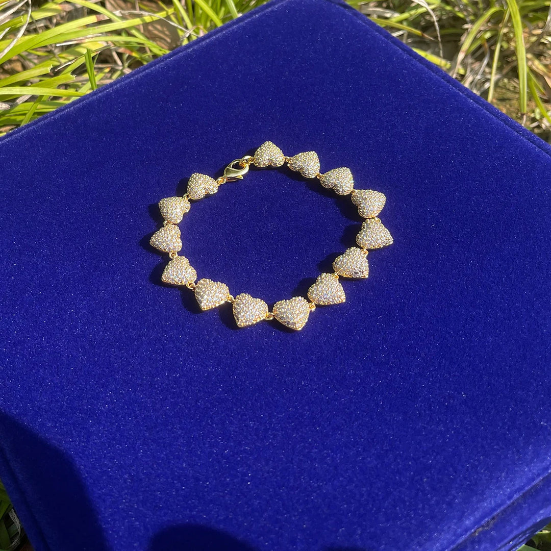 DUBSS - Iced Out Heart Bracelet