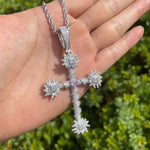 Load image into Gallery viewer, DUBSS - Iced Out Geared Cross Pendant
