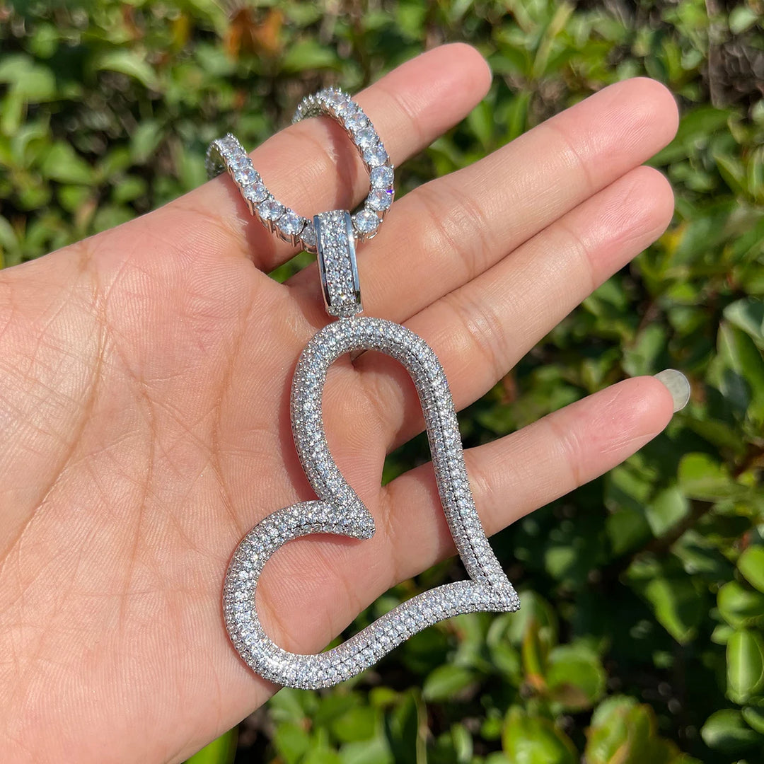 DUBSS - Iced Out Open Heart Pendant