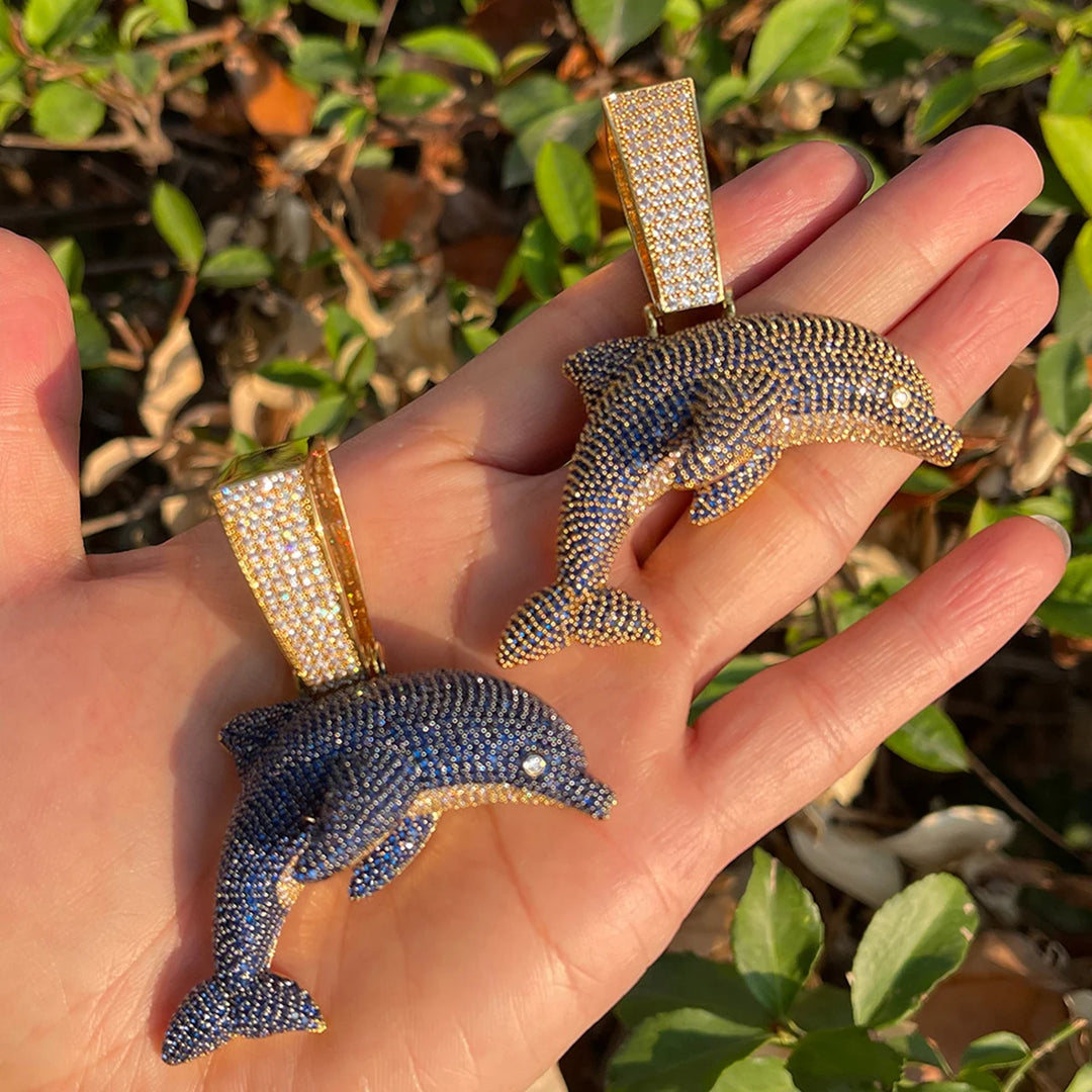 DUBSS - Iced Out Dolphin Pendant