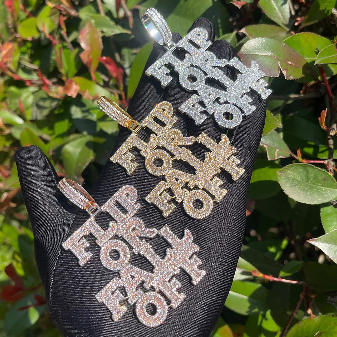 DUBSS - Iced Out Flip Or Fall Off Pendant