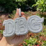 Load image into Gallery viewer, DUBSS - Custom Filled Baguette Letter Pendant
