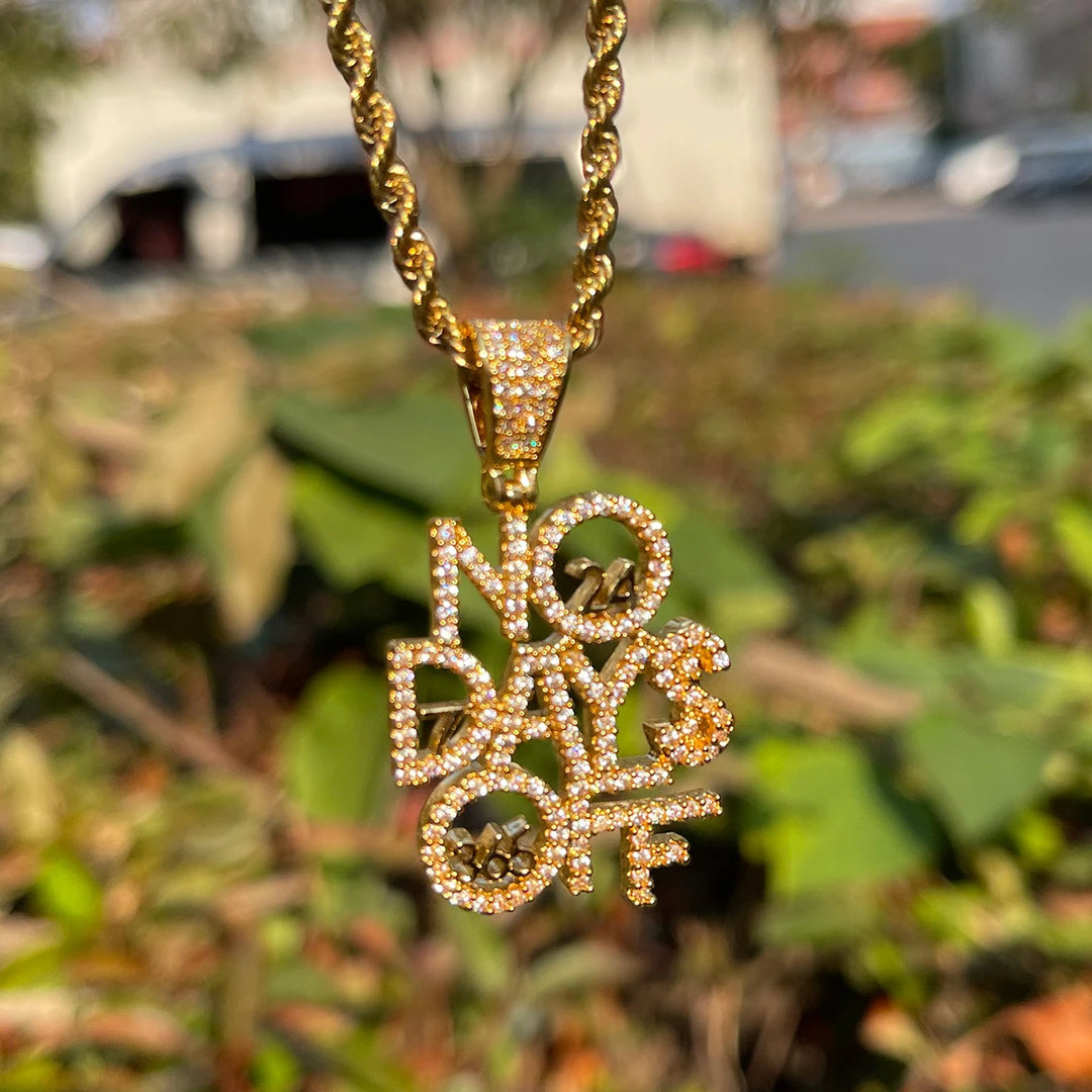 DUBSS - Iced Out Pendant No Days Off  Pendant