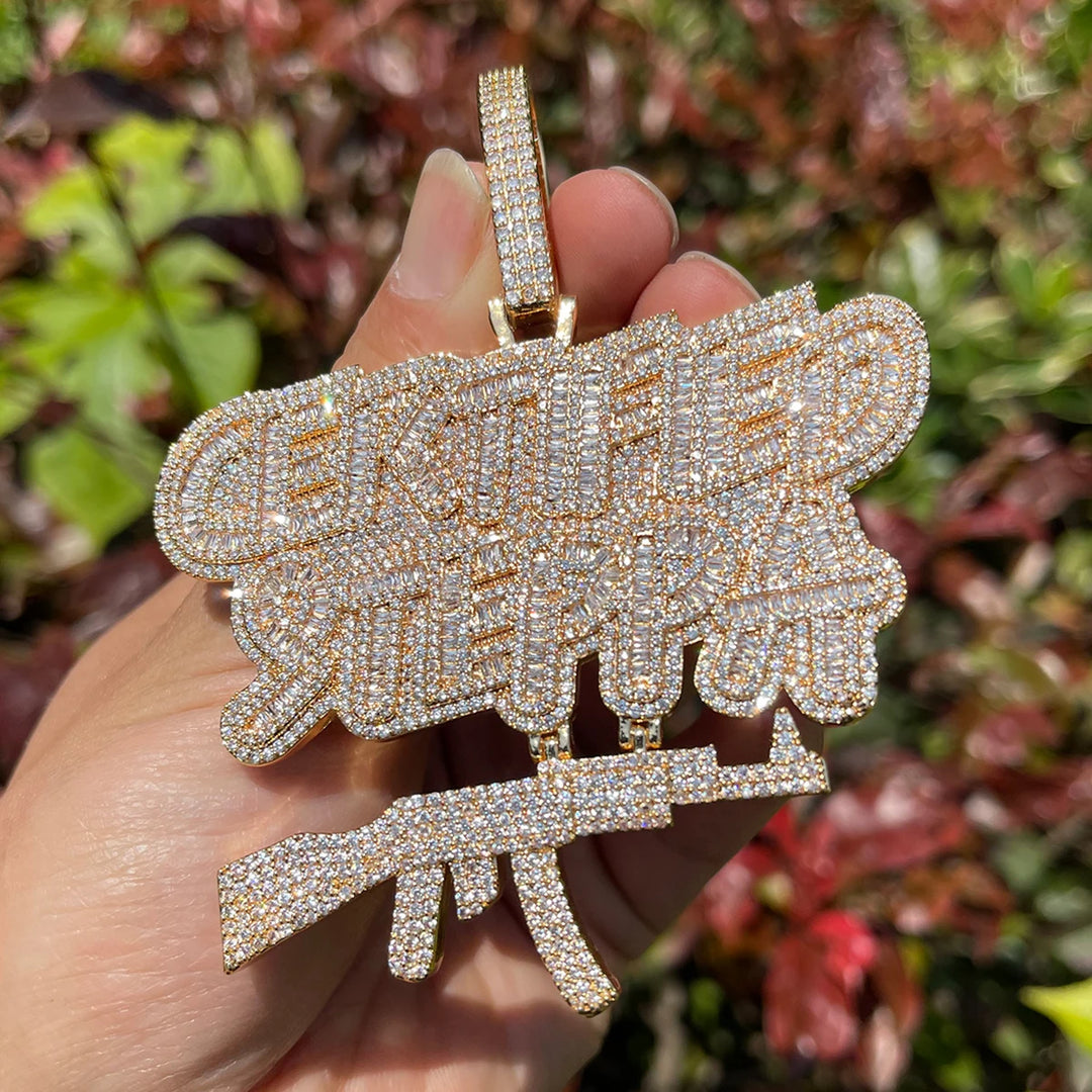 DUBSS - Iced Out Steppa Gun Pendant