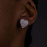 Load image into Gallery viewer, DUBSS - 14mm Iced Heart Shape Earrings
