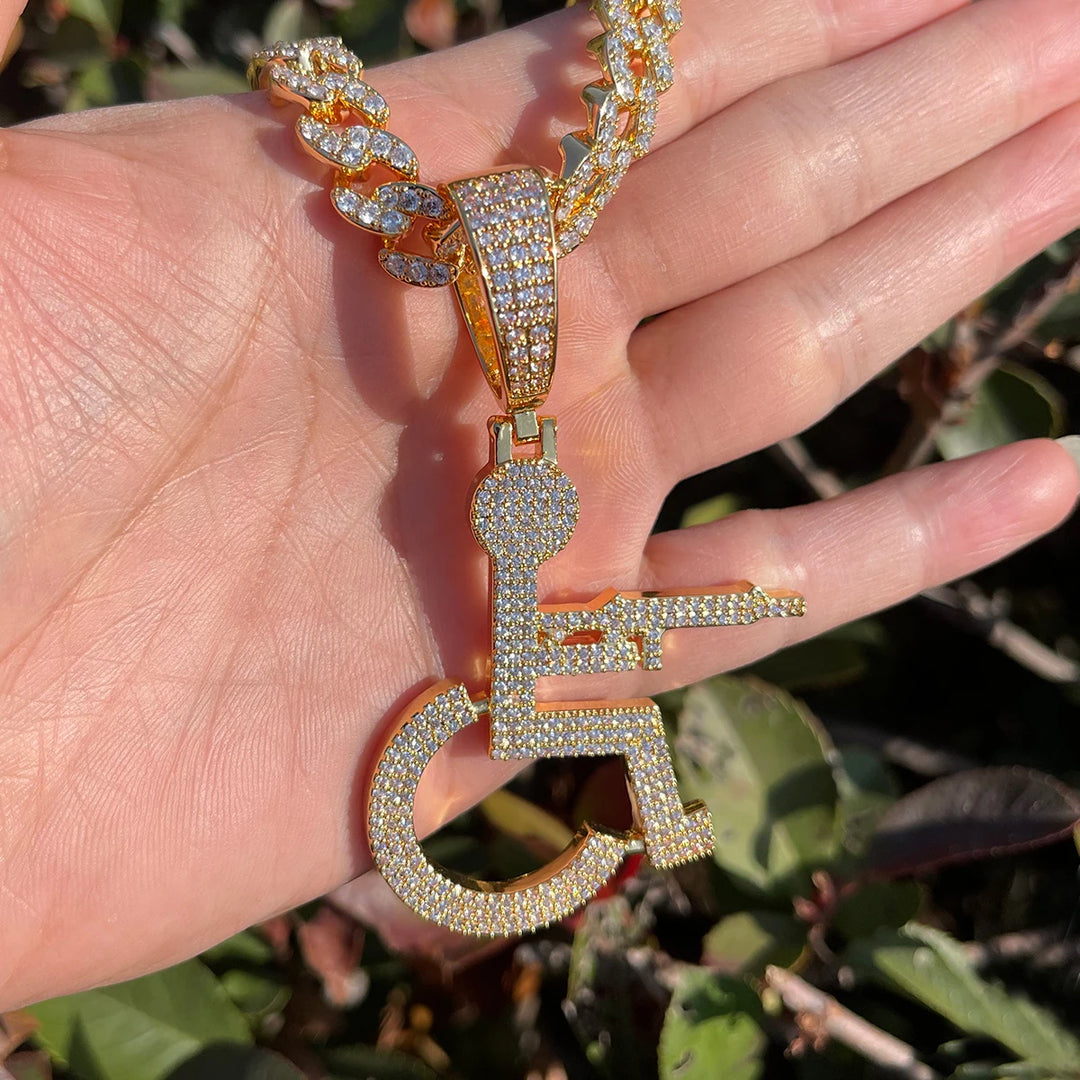 DUBSS - Iced Out Wheel Chair Gang Pendant