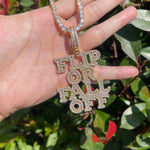 Load image into Gallery viewer, DUBSS - Iced Out Flip Or Fall Off Pendant
