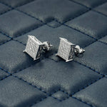 Load image into Gallery viewer, DUBSS - 12mm Iced Square Cluster Earrings
