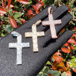 Load image into Gallery viewer, DUBSS - Iced Out Honor Cross Pendant
