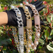 DUBSS - Iced Out Pearl Cuban Chain