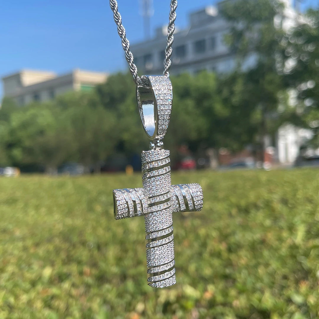 DUBSS - Iced Out Laylow Cross Pendant