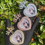 Load image into Gallery viewer, DUBSS - Custom Heart Crown Bail Photo Pendant
