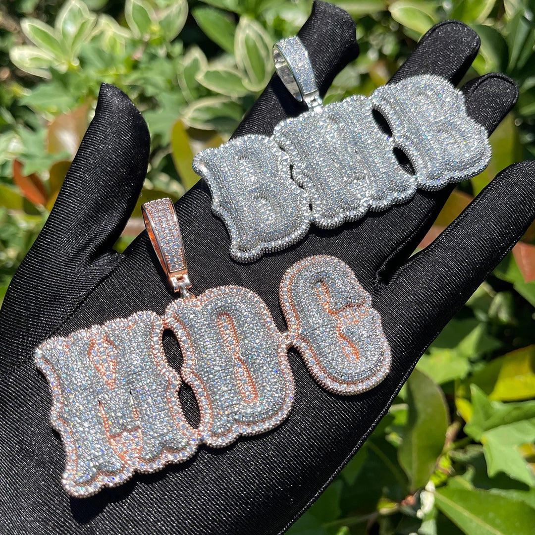 DUBSS - Custom Semi-Bubble Letter Pendant