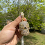 Load image into Gallery viewer, DUBSS - Iced Out Five Stars Eyes Skull Pendant
