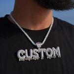 Load image into Gallery viewer, DUBSS - Custom Drippy Letter Pendant
