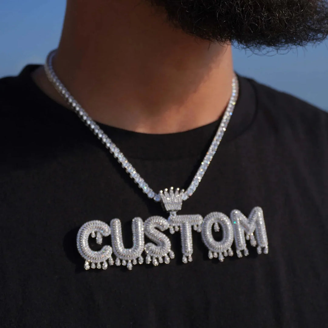 DUBSS - Custom Drippy Letter Pendant