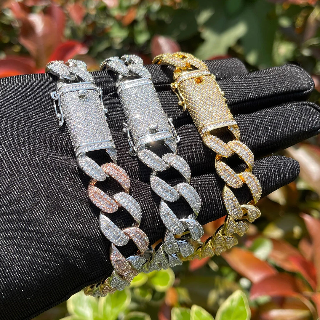 DUBSS - Iced Out 3 Layered Baguette Bracelet