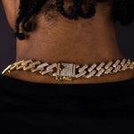 Load image into Gallery viewer, DUBSS - 18mm Iced Miami Cuban Chain
