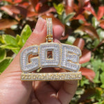 Load image into Gallery viewer, DUBSS - Iced Out God Over Everything Pendant
