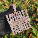 Load image into Gallery viewer, DUBSS - Iced Out Loyalty Makes You Family Pendant
