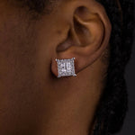 Load image into Gallery viewer, DUBSS - 12mm Square Baguette Earrings
