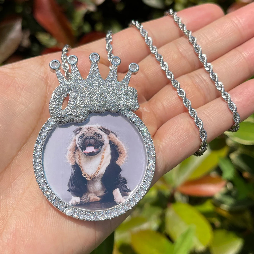 DUBSS - Custom Crowned Queen Photo Pendant