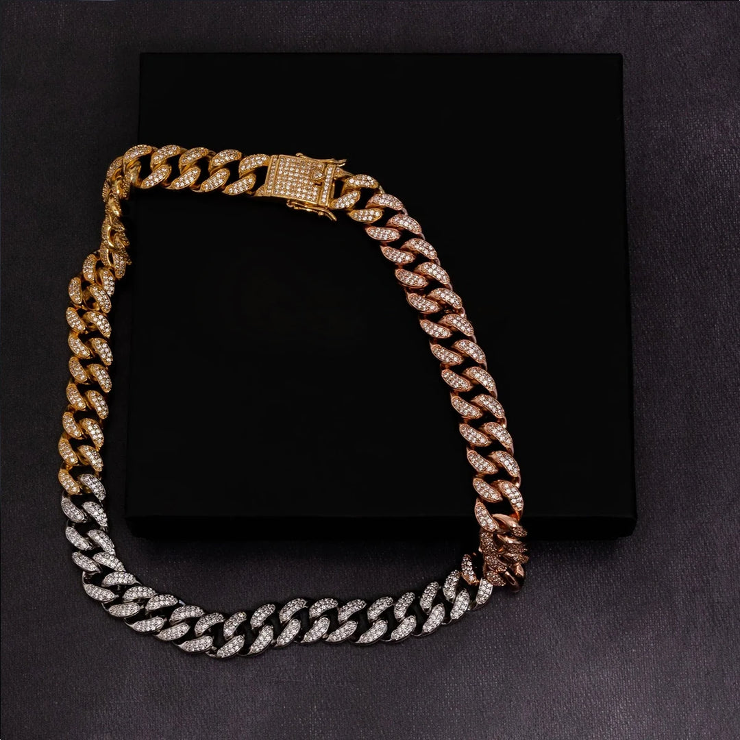 DUBSS - Iced Out Multi Color Miami Cuban Chain
