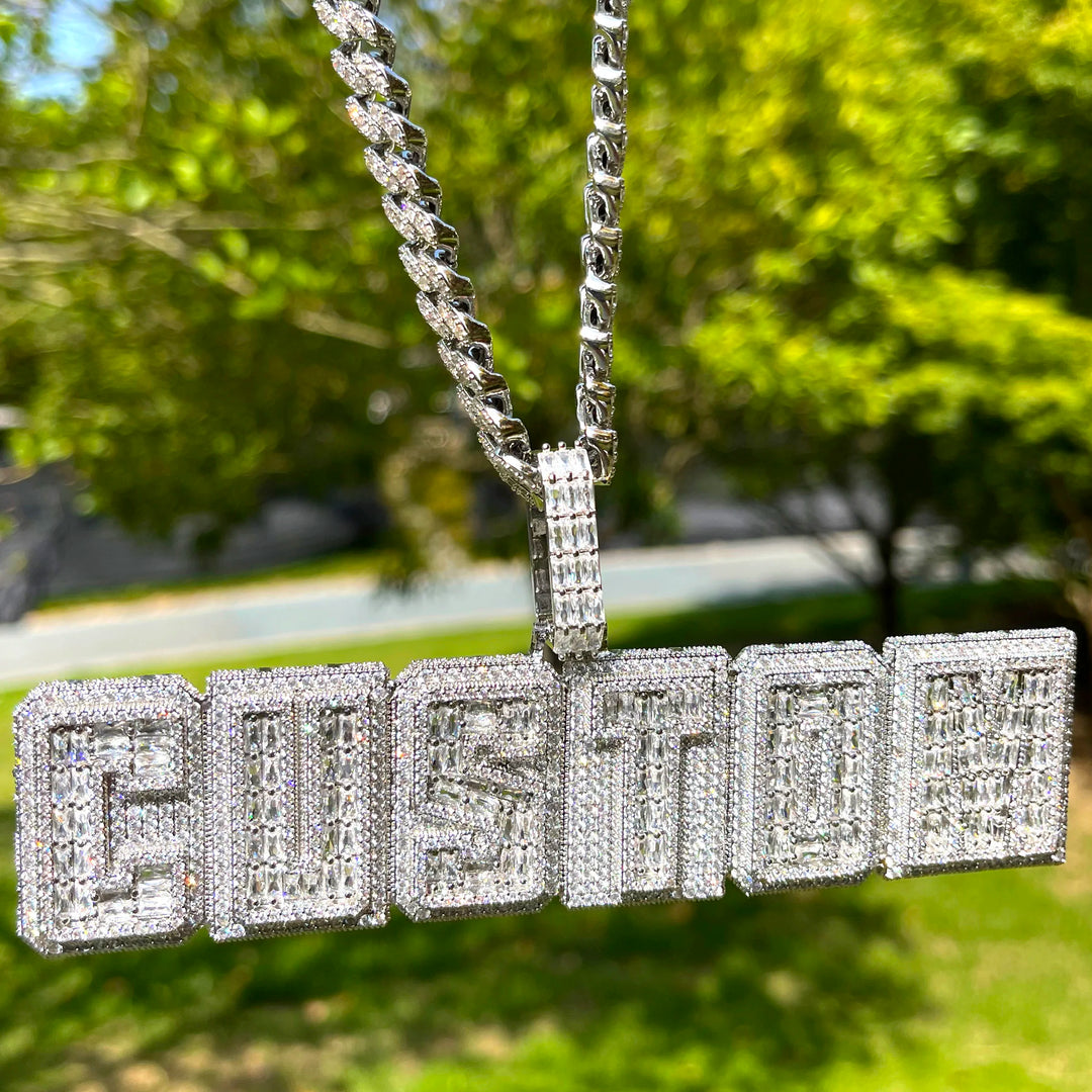 DUBSS - Custom Block Letter Pendant