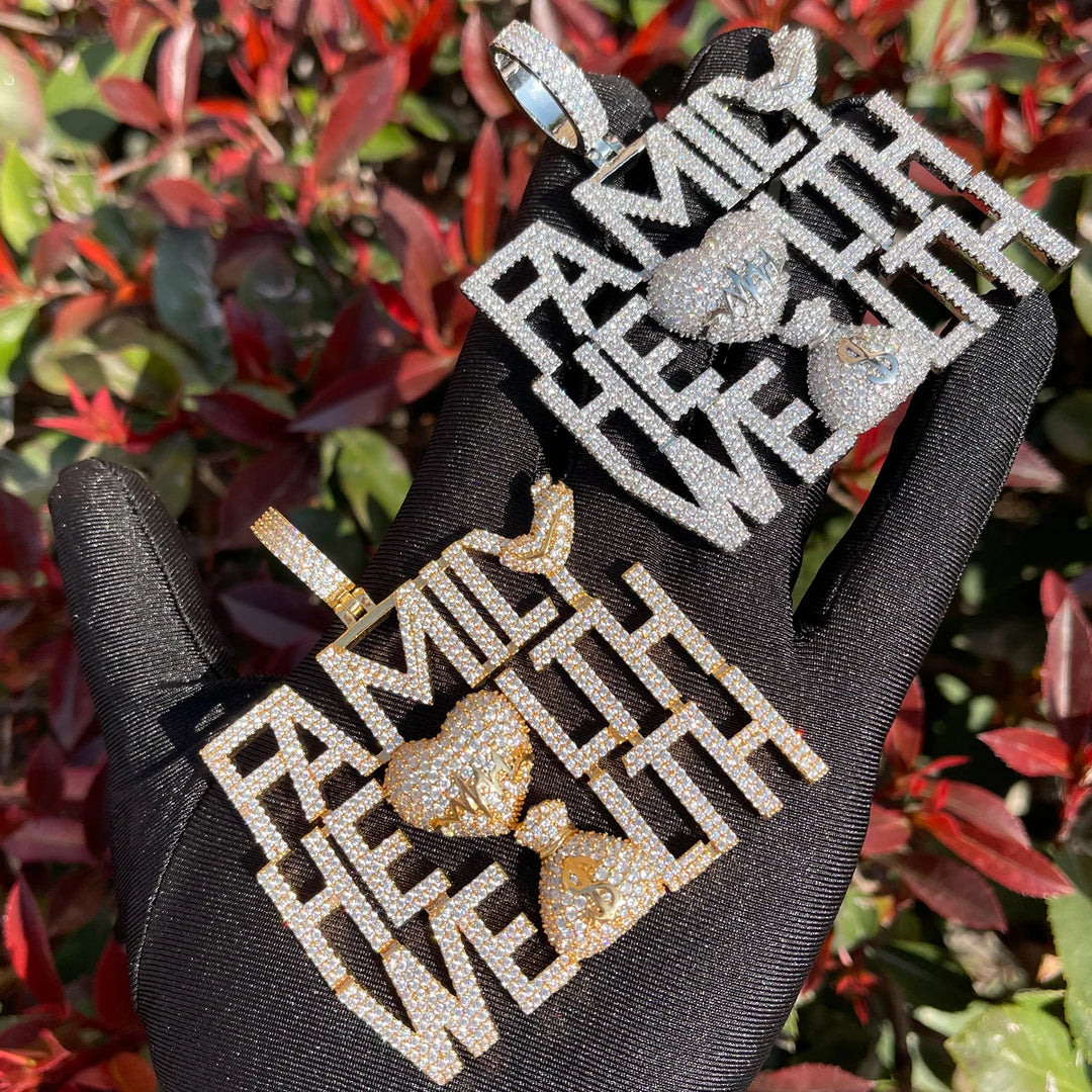 DUBSS - Iced Out Family Health Wealth Pendant