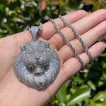 Load image into Gallery viewer, DUBSS - Iced Out Lion Head Pendant
