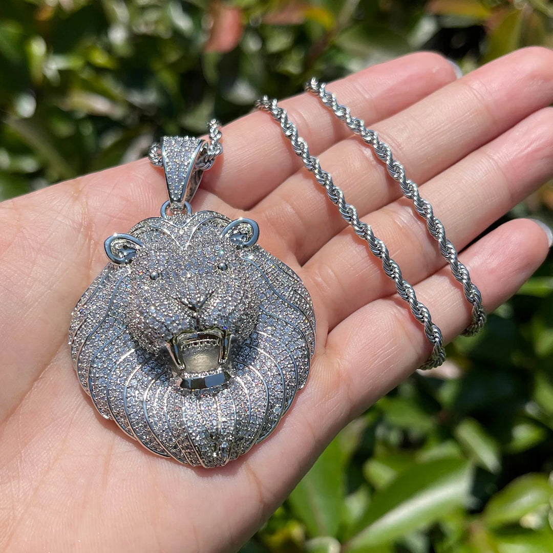 DUBSS - Iced Out Lion Head Pendant