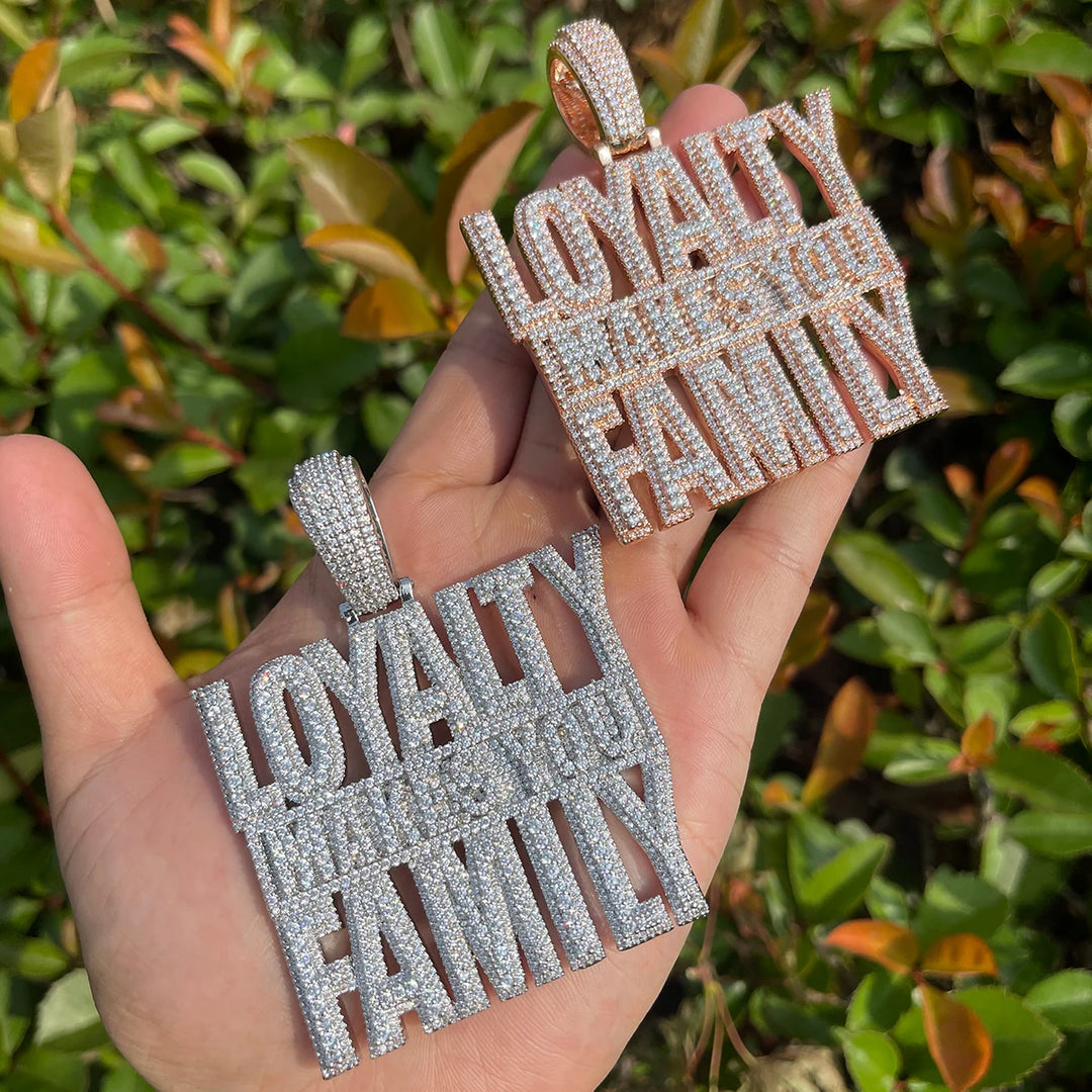 DUBSS - Iced Out Loyalty Makes You Family Pendant