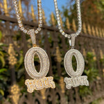 Load image into Gallery viewer, DUBSS - Iced Out O Block Pendant
