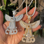 Load image into Gallery viewer, DUBSS - Iced Out Big Eagle CEO Pendant
