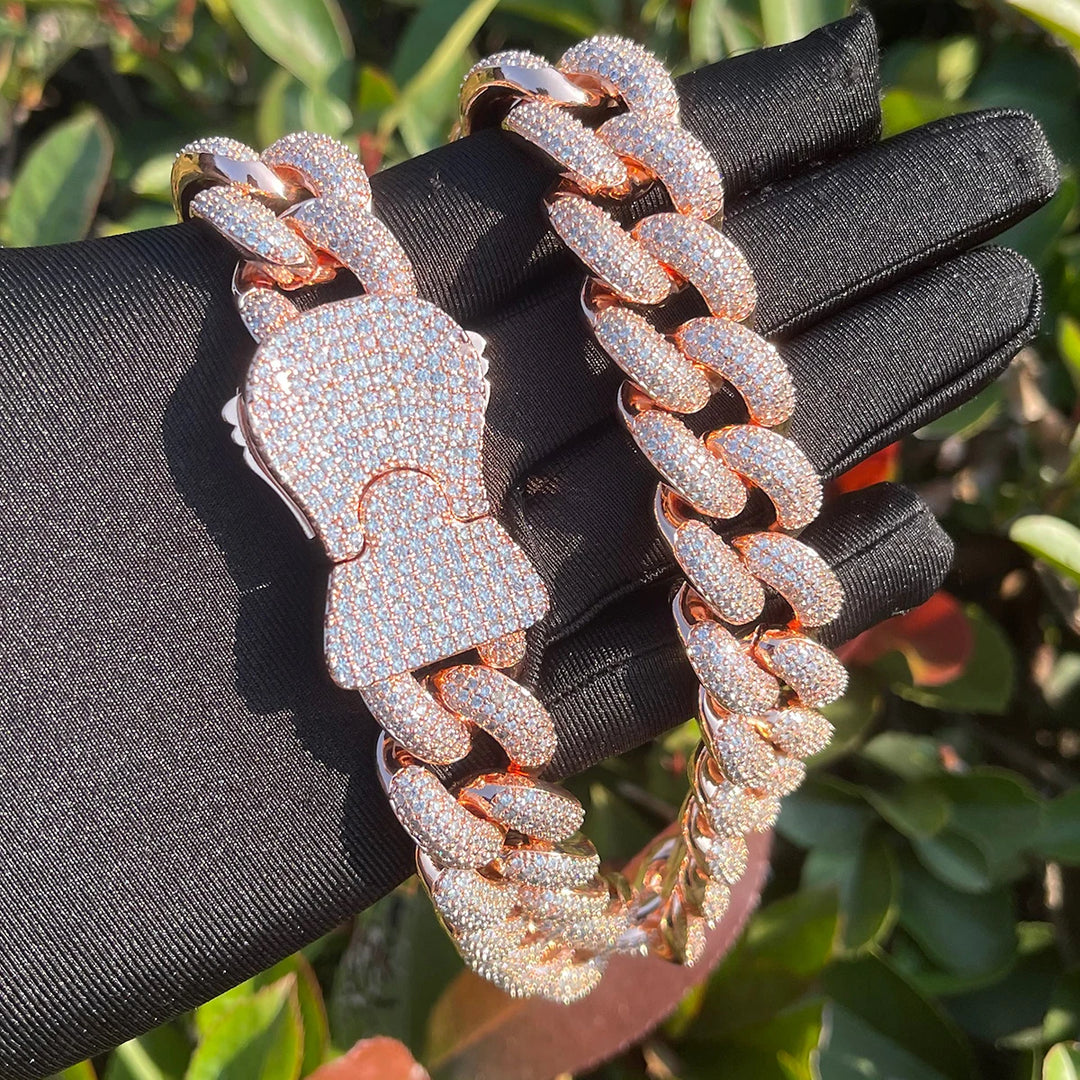 DUBSS - Iced Out Spring Clasp Cuban Chain